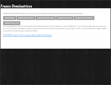 Tablet Screenshot of france-dominatrices.com
